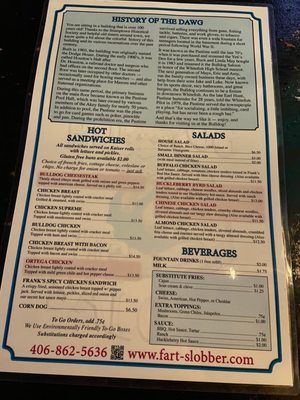 Menu photo 1 Bulldog Saloon Whitefish, MT Menu photo 1 Bulldog Saloon Whitefish, MT