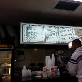 Champion Grill - Menu board and coffee area - Breakfast & Brunch Near Me - Beltsville, Maryland