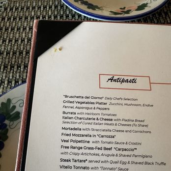 Bellini - Menu was a tad dirty but didn't ruin the vibe for me - Italian Near Me - Miami, Florida