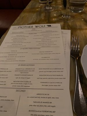 Menu photo 8 Mother Wolf Los Angeles, CA