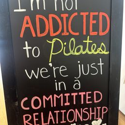 A sign they posted outside of the studio.