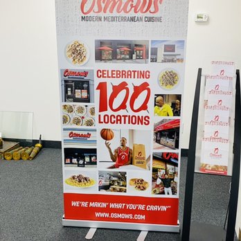 Osmow's Shawarma - a roll up banner for osmow - Mediterranean Near Me - Whitby, Ontario Osmow's Shawarma - a roll up banner for osmow - Mediterranean Near Me - Whitby, Ontario