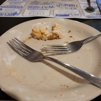 R F H's Hide-A-Way - What's left of his birthday dessert. Snickerdoodle cake. Frosting was a bit sweet, but the cake was moist and full of cinnamon! - Burgers Near Me - Phoenix, New York R F H's Hide-A-Way - What's left of his birthday dessert. Snickerdoodle cake. Frosting was a bit sweet, but the cake was moist and full of cinnamon! - Burgers Near Me - Phoenix, New York