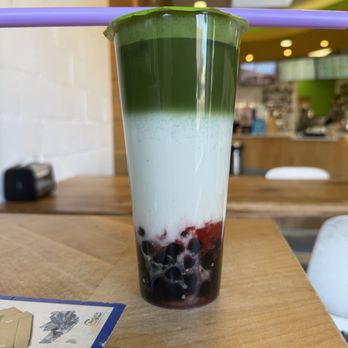 Mr. Green Bubble - Strawberry Matcha Latte - Bubble Tea Near Me - Walnut Creek, California