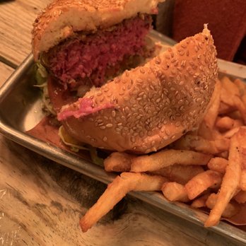 Morgan's Brooklyn Barbecue - Morgans Burger (medium rare ) - Barbeque Near Me - Brooklyn, New York Morgan's Brooklyn Barbecue - Morgans Burger (medium rare ) - Barbeque Near Me - Brooklyn, New York