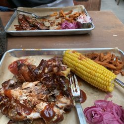 Rosie's Smokehouse - 1/2 chicken and corn