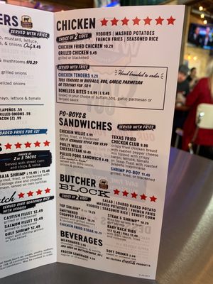 Menu photo 6 Willie's Grill & Icehouse Georgetown, TX Menu photo 6 Willie's Grill & Icehouse Georgetown, TX