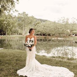 Trinh's Alterations - Long train of dress that she did an amazing job with the bustle