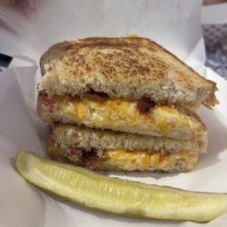 North Fork Market + Kitchen - Best Pimento cheese sandwich of my life, with honey and bacon