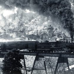 Manitou Springs Heritage Museum - Midland Railroad on the Ruxton Avenue Trestle