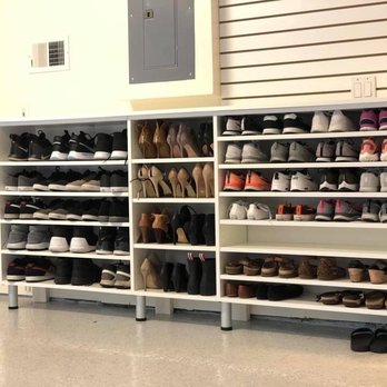 Garage Monkey - Final results (shoe rack and slat wall) - Cabinetry Near Me Garage Monkey - Final results (shoe rack and slat wall) - Cabinetry Near Me