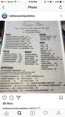Menu photo 2 Nafeesa Unique Bites Philadelphia, PA