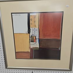 One Way Farm Thrift Shop - Abstract framed art