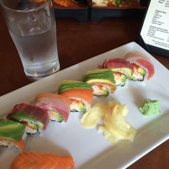 Fuji Sushi - Rainbow Roll and salmon sushi - Sushi Bars Near Me - Seattle, Washington