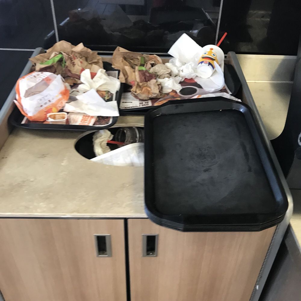 Burger King - Trash bins over flowing - Burgers Near Me - Pahrump, Nevada