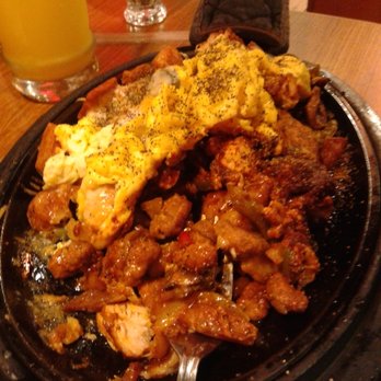 Denny's - Zizzling plate - Breakfast & Brunch Near Me - Tracy, California