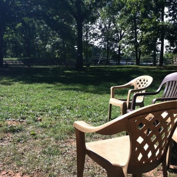 Vint Hill Dog Park - Chairs, benches, and logs to sit on.  Volunteer run park sponsored by donations. - Dog Parks Near Me - Warrenton, Virginia