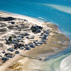 Cape Heli Tours - Cape Cod helicopter tour--view of Sandy Neck village