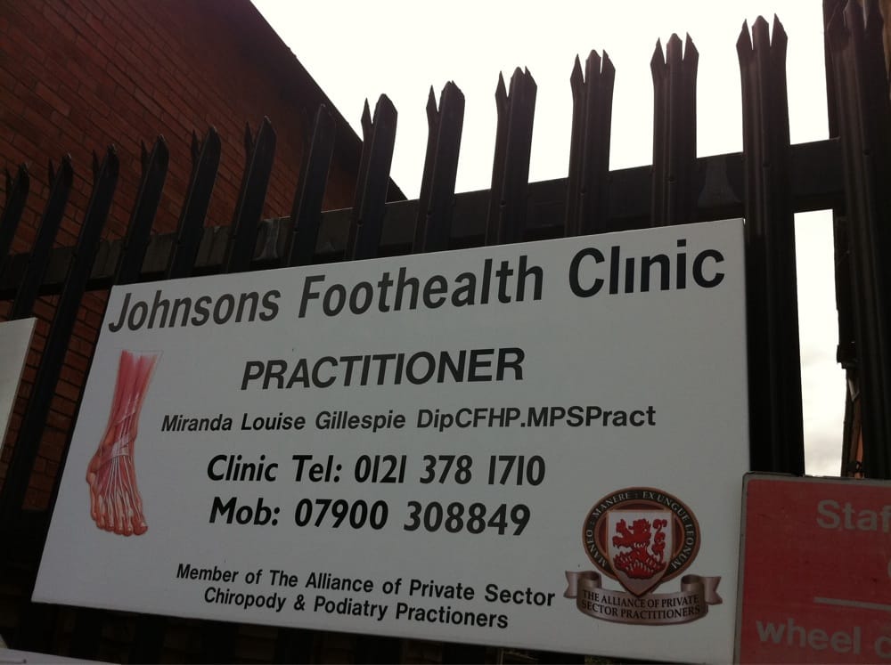 JOHNSONS FOOT HEALTH CLINIC Updated August 2024 Hollyfield Road