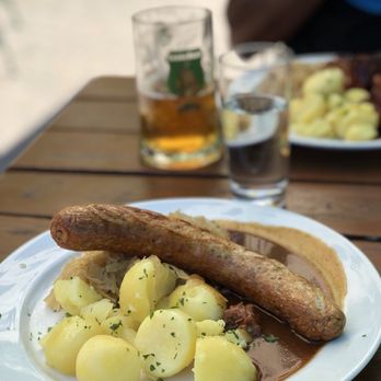 Brauhaus Georgbräu - Sausage with potatoes and sauerkraut - German Near Me - Berlin, BE