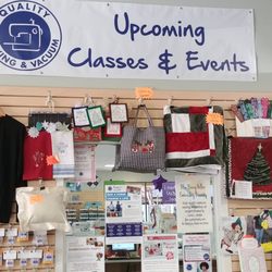 Quality Sewing and Vacuum - Join us for classes to learn to use your machine as well as creative project classes.