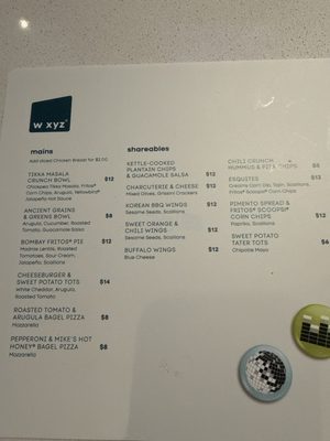 Menu photo 1 W XYZ Bar Hillsboro, OR Menu photo 1 W XYZ Bar Hillsboro, OR