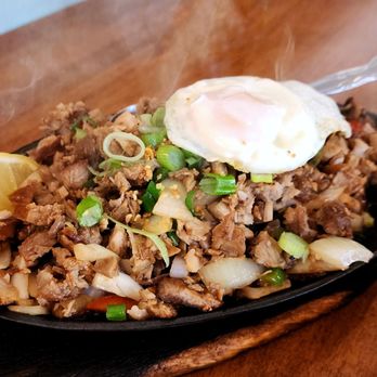 Chibog - Sizzling Sisig: Combo Pork & Chicken w/added Egg - Filipino Near Me - Daly City, California