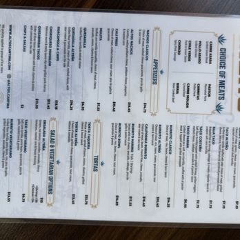 Altos Cantina - Front page menu 10/25 - Mexican Near Me - West Sacramento, California