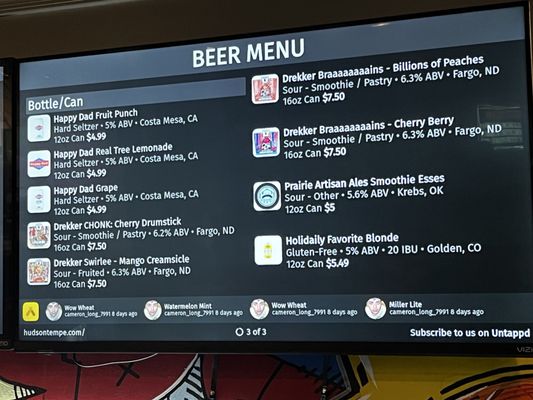 Menu photo 1 The Hudson Eatery & Bar Tempe, AZ Menu photo 1 The Hudson Eatery & Bar Tempe, AZ