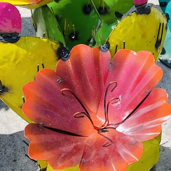 Nolan River Nursey - Cactus metal yard decor - Tree Services Near Me - Cleburne, Texas