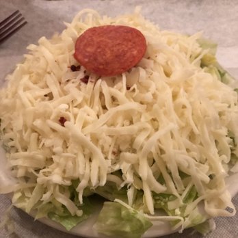 Pizza Glen - Mmmmmmmm cheese...... the salad that comes with the lunch special - Pizza Near Me - Clinton, Missouri