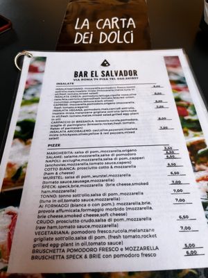 Menu photo 4 Bar El Salvador Pisa, PI Menu photo 4 Bar El Salvador Pisa, PI