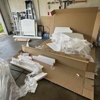 Come N' Go Junk Hauling - Old bed frame and cardboard/styrofoam from new bed frame - Junk Removal & Hauling Near Me Come N' Go Junk Hauling - Old bed frame and cardboard/styrofoam from new bed frame - Junk Removal & Hauling Near Me