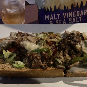 Mellow Mushroom Atlanta - Brookhaven - Closeup of Steak n Cheese hoagie - Pizza Near Me - Atlanta, Georgia Mellow Mushroom Atlanta - Brookhaven - Closeup of Steak n Cheese hoagie - Pizza Near Me - Atlanta, Georgia