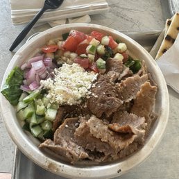 Traditional Gyro Bowl- meat really is that good at all Traditional Gyro Bowl- meat really is that good at all