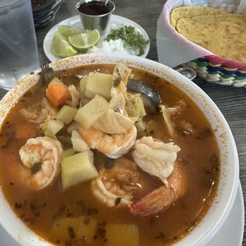 Lindo Michoacan - Fish and shrimp soup - Mexican Near Me - Jurupa Valley, California Lindo Michoacan - Fish and shrimp soup - Mexican Near Me - Jurupa Valley, California