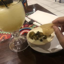 Queso dip or jalapeños Queso dip or jalapeños