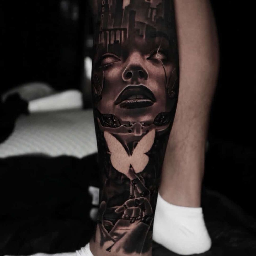 Beautiful Damascus Dagger Neo Traditional Tattoo Stock Illustration  1275096841 | Shutterstock, image size:1000x1000