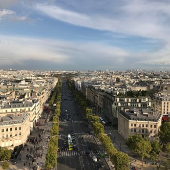 L'Arc de Triomphe - View of Av. des Champs-Elysees from atop the Arc de Triomphe - Landmarks & Historical Buildings Near Me - Paris, 75 L'Arc de Triomphe - View of Av. des Champs-Elysees from atop the Arc de Triomphe - Landmarks & Historical Buildings Near Me - Paris, 75