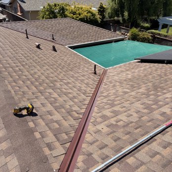 Halco Roofing - After-more New properly installed valley flashing - Roofing Near Me