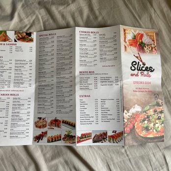 Slices And Rolls - Menu with Japanese fare (not available yet as of writing) - Pizza Near Me - Merion Station, Pennsylvania Slices And Rolls - Menu with Japanese fare (not available yet as of writing) - Pizza Near Me - Merion Station, Pennsylvania