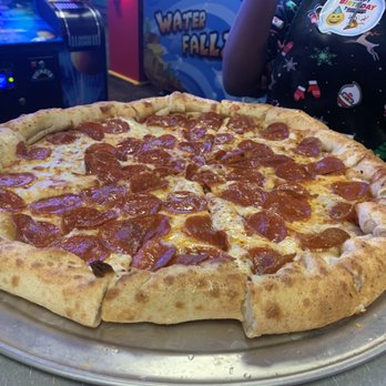 Chuck E. Cheese - Large Pepperoni Pizza - Pizza Near Me - Visalia, California