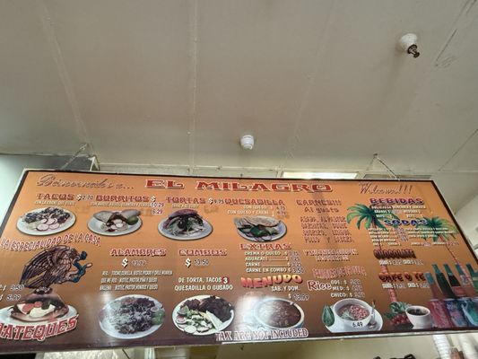 Menu photo 1 El Milagro Bakery Sylmar, CA