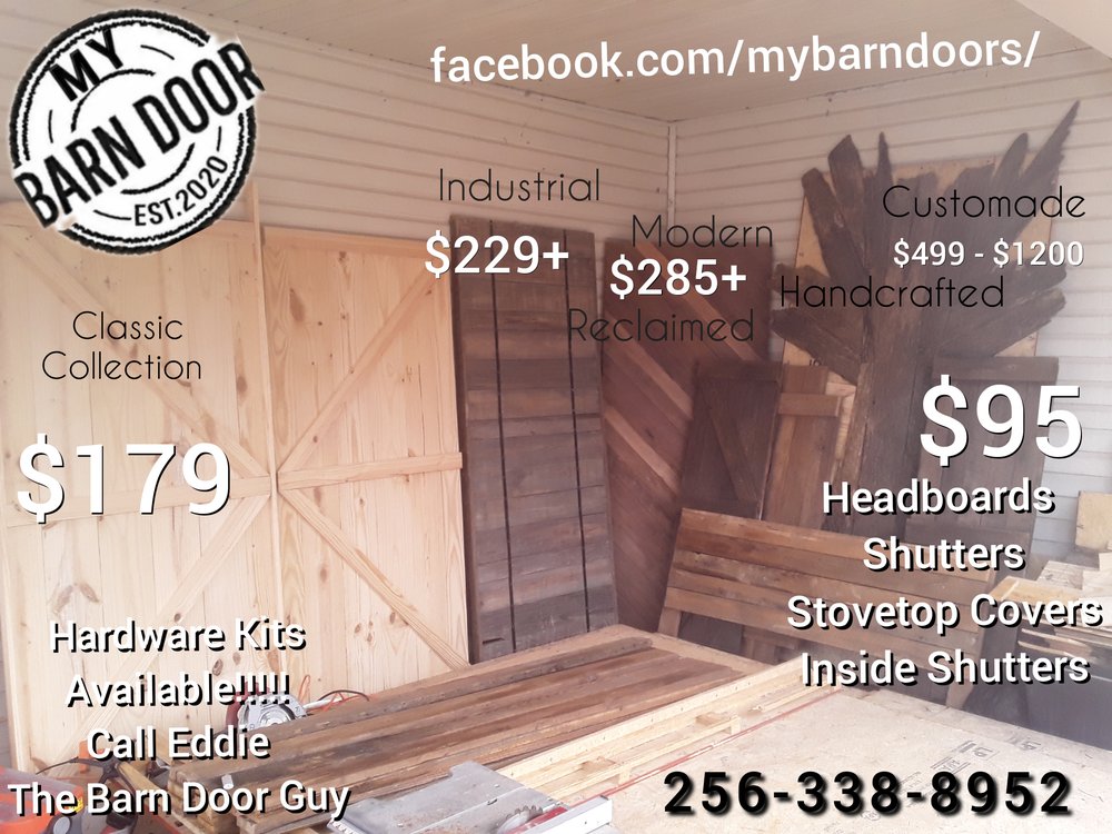 MY BARN DOOR Cullman, Alabama Door Sales/Installation Phone