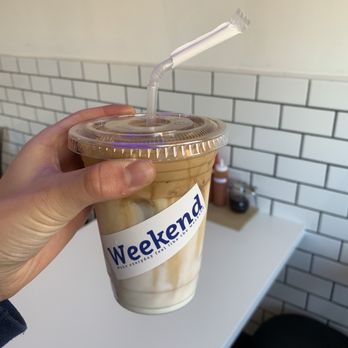 Cafe Weekend - Weekend Latte(Iced) - Breakfast & Brunch Near Me - Allston, Massachusetts Cafe Weekend - Weekend Latte(Iced) - Breakfast & Brunch Near Me - Allston, Massachusetts