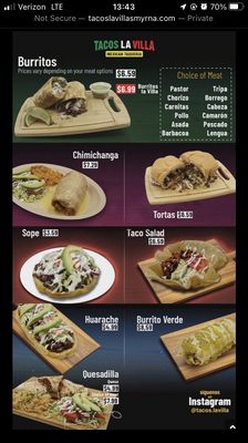 Menu photo 3 Tacos La Villa 2 Kennesaw, GA Menu photo 3 Tacos La Villa 2 Kennesaw, GA