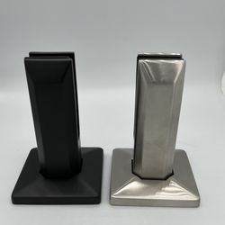 Shower Hardware Supply - Spigots also available in square shape 1-15/16" x 5-7/8", canopy 4-1/2" all 316 stainless steel matte black and brushed finish