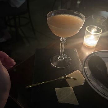 Rokc - Truffle signature cocktail - a drink and a cheese pairing all in one! 8/10! So good. - Ramen Near Me - Honolulu, Hawaii