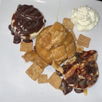 Masterpiece Desserts - Cookies and Cream, Fried Caramel Crunch, and Turtle Cheesecake. - Desserts Near Me - Houston, Texas