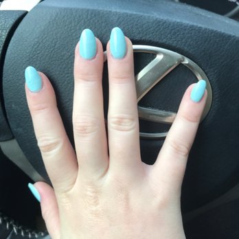 Icon Nails Spa - Ignore the chip(that was my bad) but the polish looks rippled and my shitty cuticles just make them look awful - Nail Salons Near Me - Coral Gables, Florida